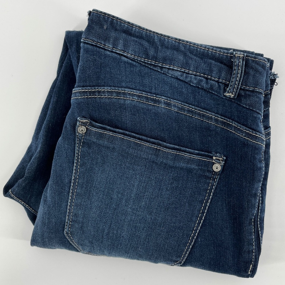 Democracy Jeans Womens 10 Dark Wash High Rise Skinny Raw Hem BN1890BKEH